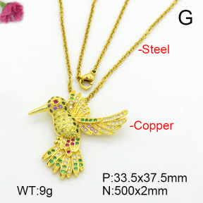 Fashion Copper Necklace  F7N400664bbov-L017