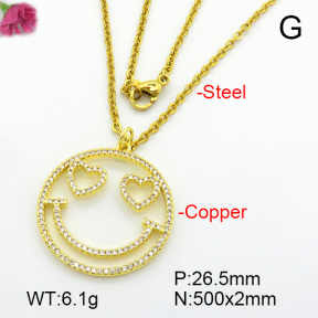 Fashion Copper Necklace  F7N400671vbmb-L017