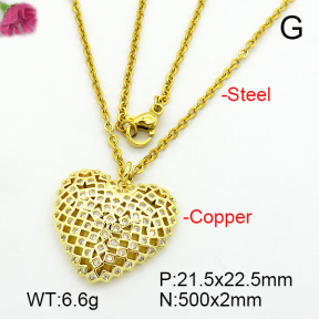 Fashion Copper Necklace  F7N400672vbmb-L017