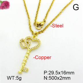 Fashion Copper Necklace  F7N400673aajl-L017