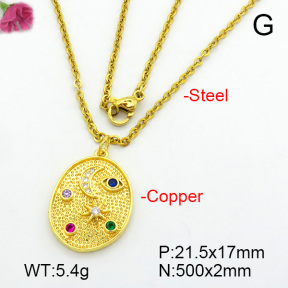 Fashion Copper Necklace  F7N400676baka-L017
