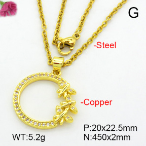 Fashion Copper Necklace  F7N400677aajl-L017