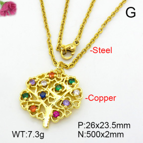Fashion Copper Necklace  F7N400678baka-L017