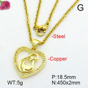 Fashion Copper Necklace  F7N400680aajl-L017