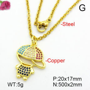 Fashion Copper Necklace  F7N400681aakl-L017