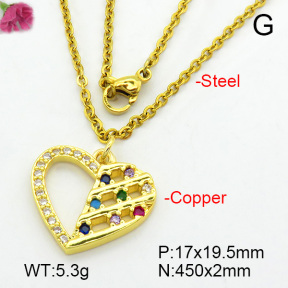 Fashion Copper Necklace  F7N400686baka-L017