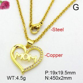 Fashion Copper Necklace  F7N400688aajl-L017