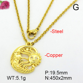 Fashion Copper Necklace  F7N400689aajl-L017