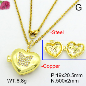 Fashion Copper Necklace  F7N400692vbmb-L017