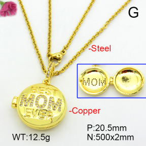 Fashion Copper Necklace  F7N400696vbmb-L017