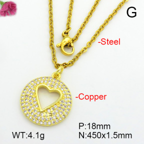 Fashion Copper Necklace  F7N400701ablb-L017