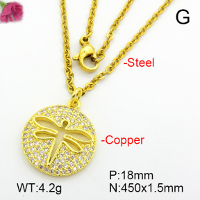 Fashion Copper Necklace  F7N400702ablb-L017