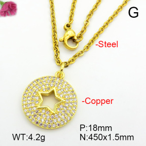 Fashion Copper Necklace  F7N400703ablb-L017