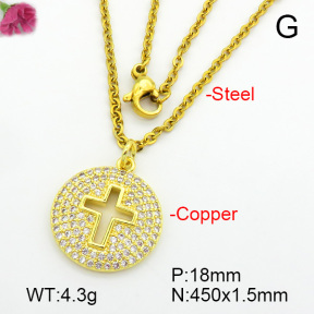 Fashion Copper Necklace  F7N400705ablb-L017