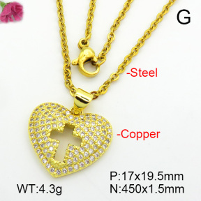 Fashion Copper Necklace  F7N400708ablb-L017