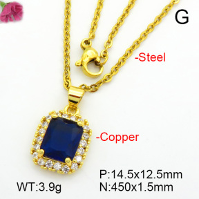 Fashion Copper Necklace  F7N400711aajl-L017