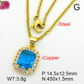 Fashion Copper Necklace  F7N400713aajl-L017