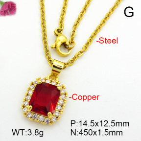 Fashion Copper Necklace  F7N400714aajl-L017