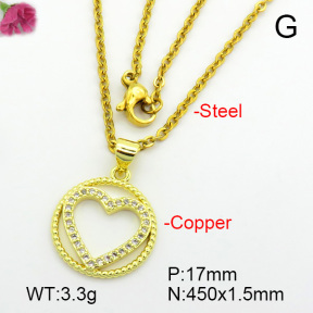 Fashion Copper Necklace  F7N400715aajl-L017