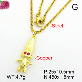 Fashion Copper Necklace  F7N400716vail-L017