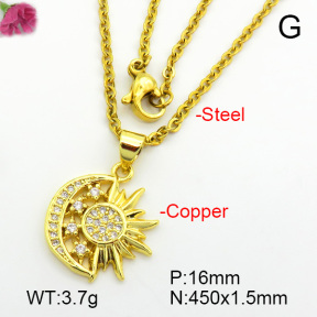 Fashion Copper Necklace  F7N400717aajl-L017