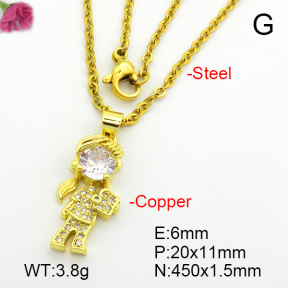 Fashion Copper Necklace  F7N400721avja-L017