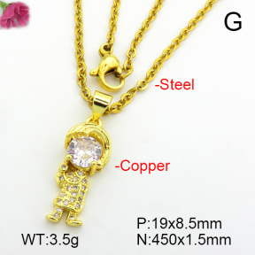 Fashion Copper Necklace  F7N400722avja-L017