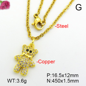Fashion Copper Necklace  F7N400726aajl-L017