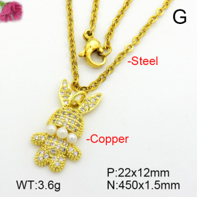 Fashion Copper Necklace  F7N400729ablb-L017