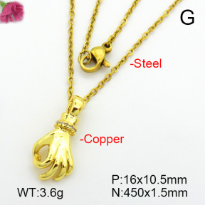Fashion Copper Necklace  F7N400730vail-L017