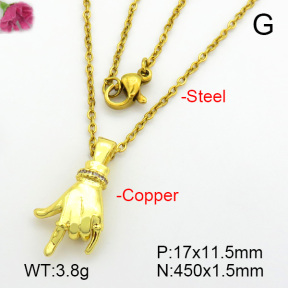 Fashion Copper Necklace  F7N400732vail-L017
