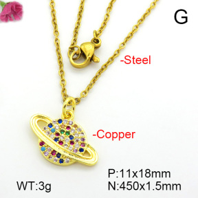 Fashion Copper Necklace  F7N400733aajl-L017