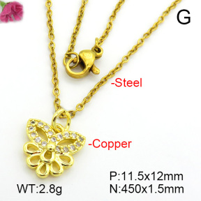 Fashion Copper Necklace  F7N400735vail-L017