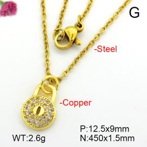 Fashion Copper Necklace  F7N400736vail-L017