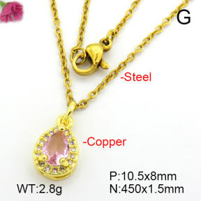 Fashion Copper Necklace  F7N400738vail-L017