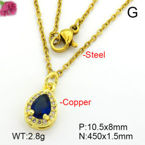 Fashion Copper Necklace  F7N400739vail-L017