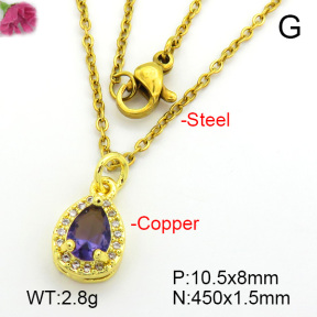 Fashion Copper Necklace  F7N400741vail-L017