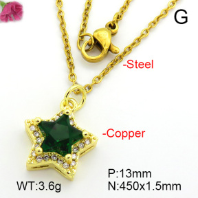 Fashion Copper Necklace  F7N400744vail-L017