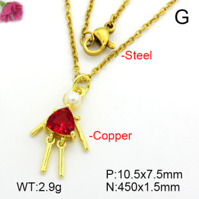 Fashion Copper Necklace  F7N400747baka-L017