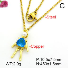 Fashion Copper Necklace  F7N400749baka-L017