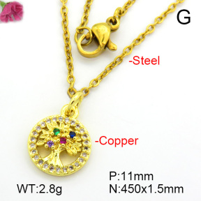 Fashion Copper Necklace  F7N400751vail-L017