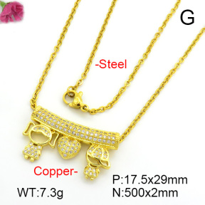 Fashion Copper Necklace  F7N400753vbmb-L017