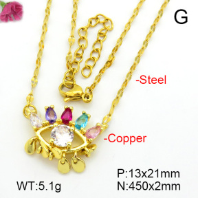 Fashion Copper Necklace  F7N400754vbmb-L017