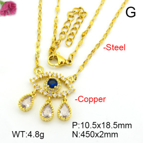 Fashion Copper Necklace  F7N400755vbmb-L017