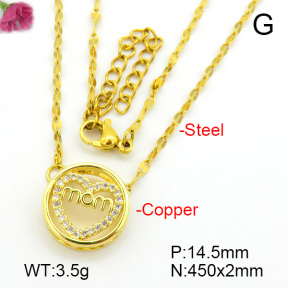 Fashion Copper Necklace  F7N400756baka-L017