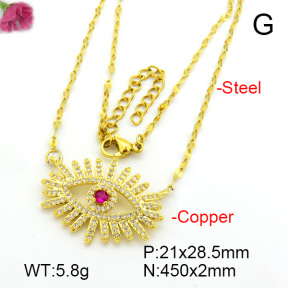 Fashion Copper Necklace  F7N400758vbnl-L017