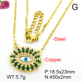 Fashion Copper Necklace  F7N400762vbpb-L017