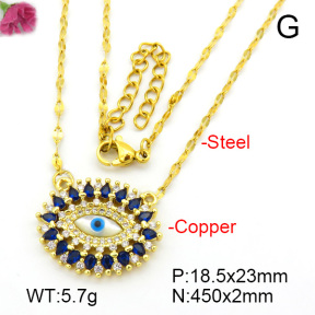 Fashion Copper Necklace  F7N400765vbpb-L017