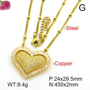 Fashion Copper Necklace  F7N400767bhva-L017