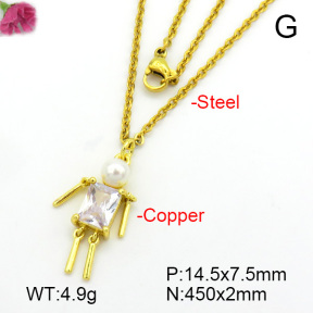 Fashion Copper Necklace  F7N400768baka-L017